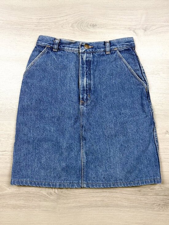 Wrangler Dresses & Skirts - Wrangler Womens Vintage Denim Mini Skirt Blue Size 27 Y2K